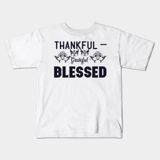 Thankful Blessed Kids T-Shirt